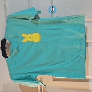 WHERE MY PEEPS AT? TEE: BLUE/GREEN: NEW WITH TAGS: SIZE 8